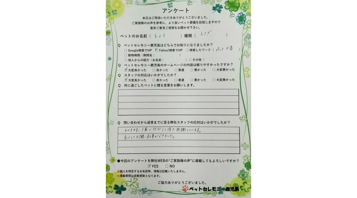 アンケート